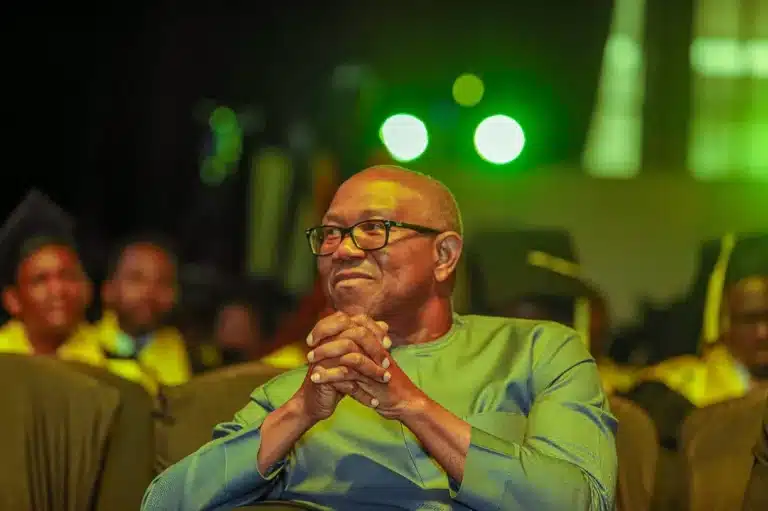 “Peter Obi speaking at Goodluck Jonathan Foundation Democracy Dialogue 2025 in accra"